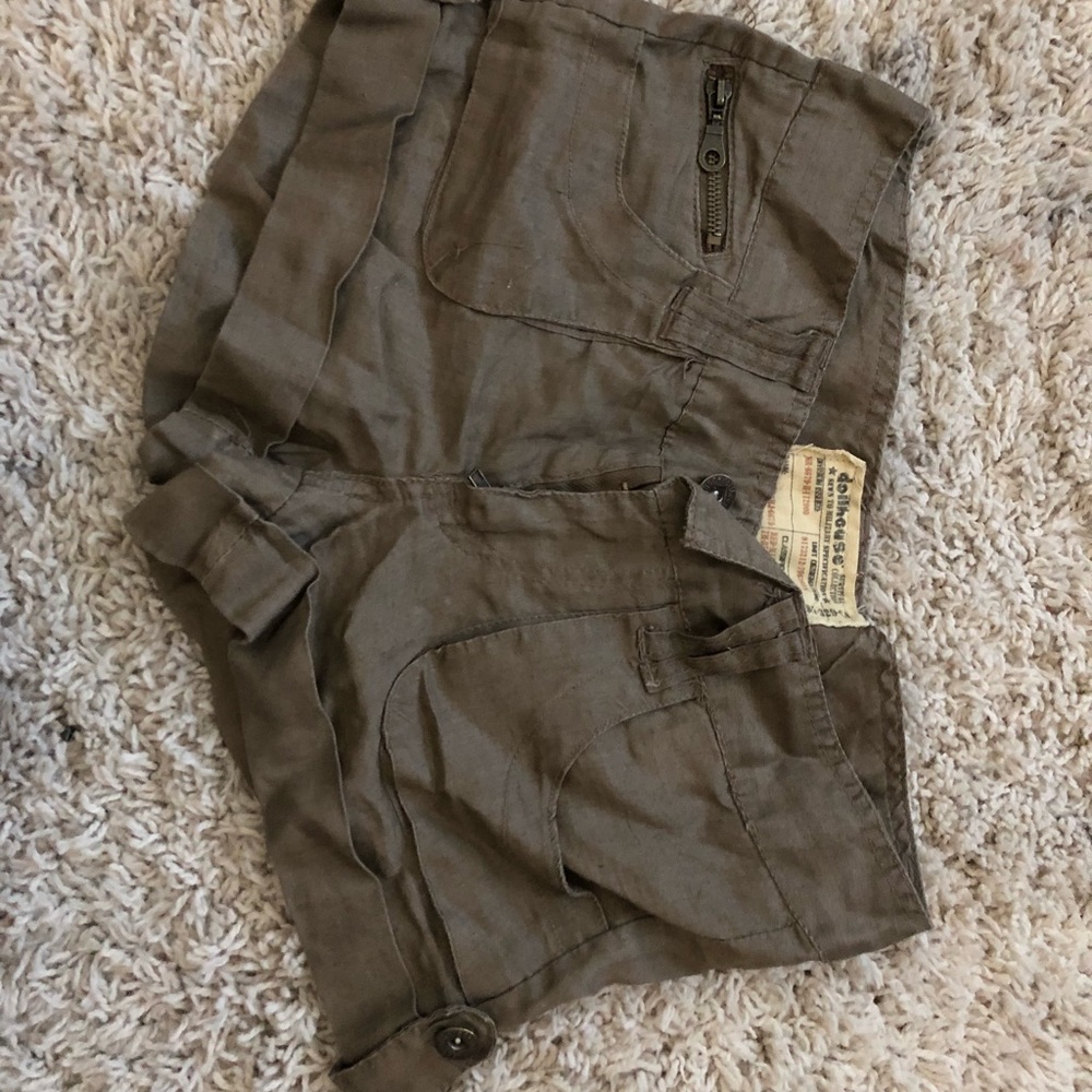 Brown cargo shorts